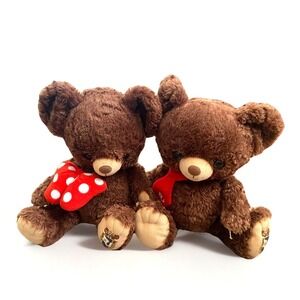 Disney Store Japan UniBEARsity Plush Ludwig Von Drake Duffy Bear Minnie Brown Se